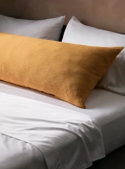 Organic cotton gauze body pillow sham