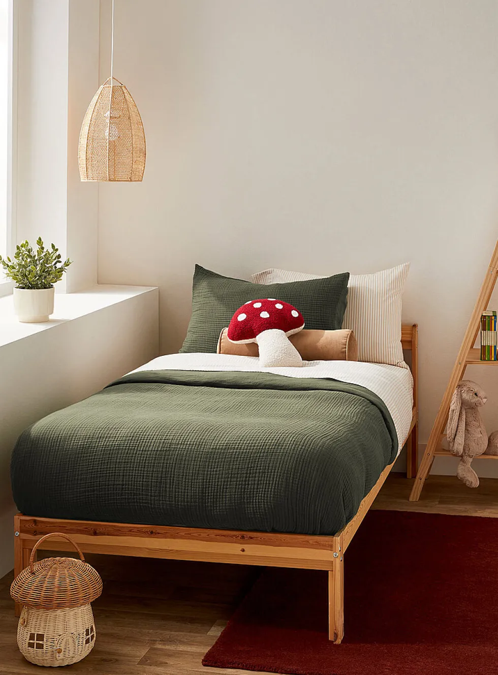 Organic cotton gauze duvet cover set