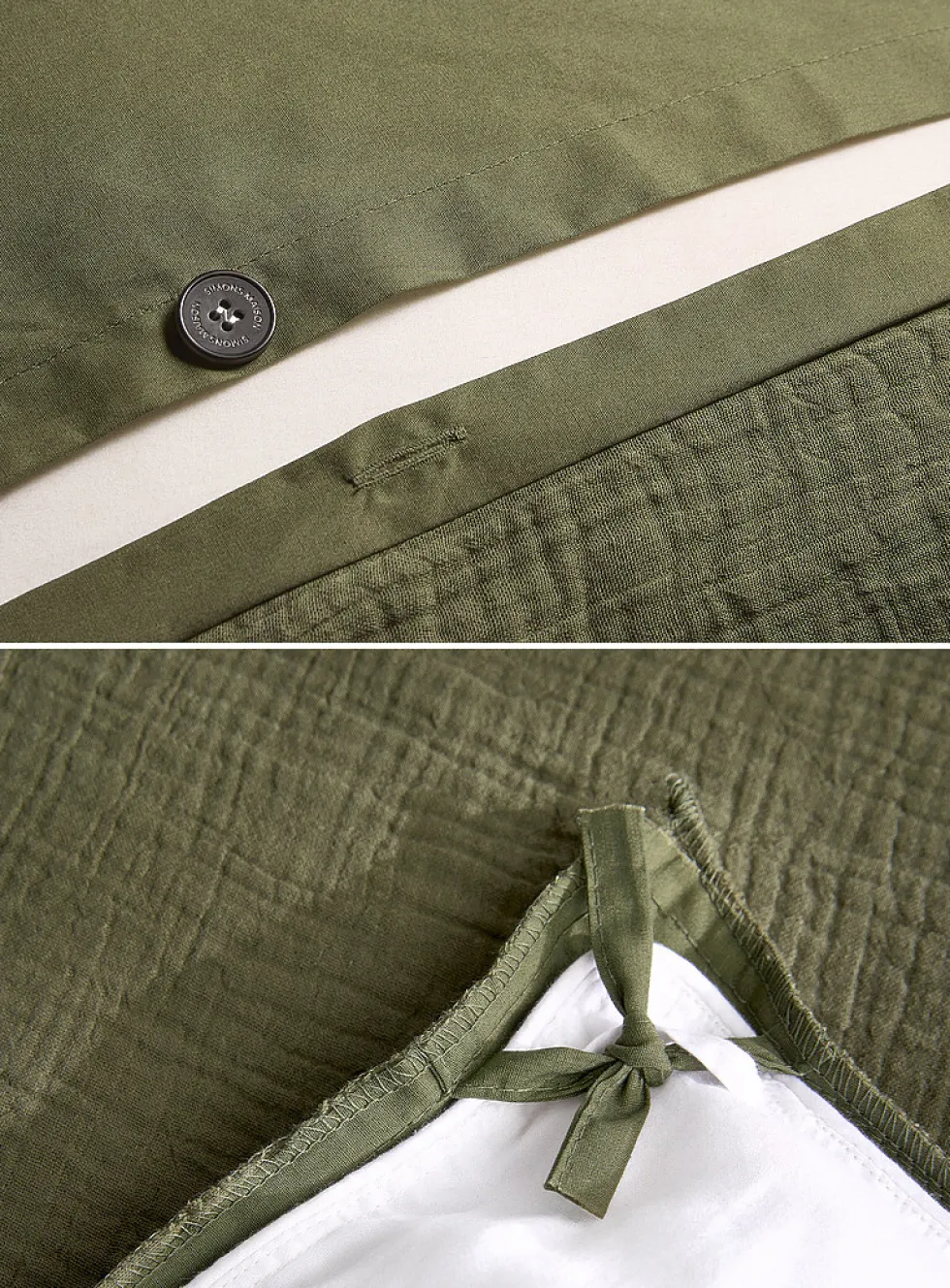 Organic cotton gauze duvet cover set