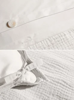 Organic cotton gauze duvet cover set