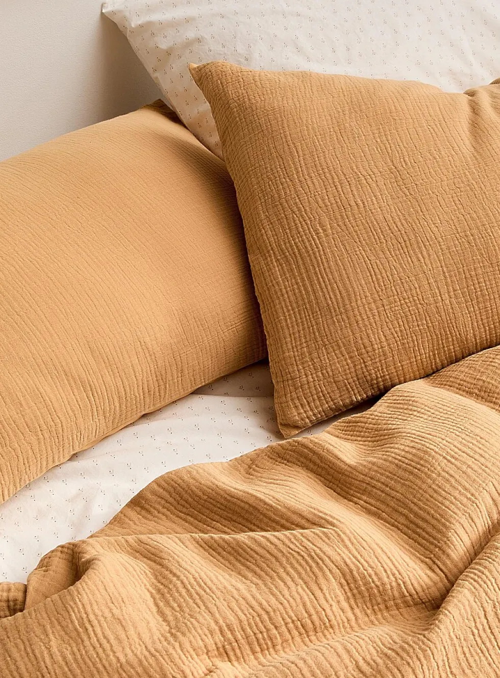 Organic cotton gauze duvet cover set