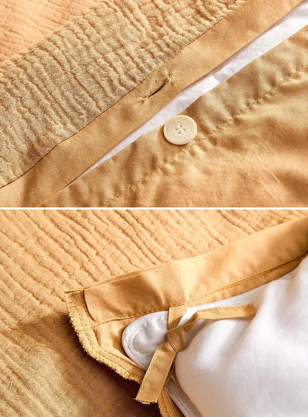 Organic cotton gauze duvet cover set