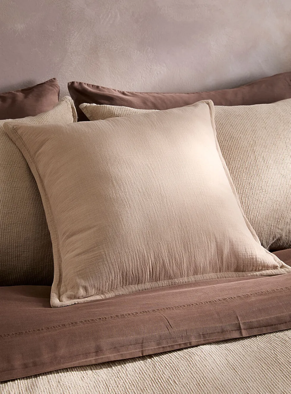 Organic cotton gauze removable-cover cushion