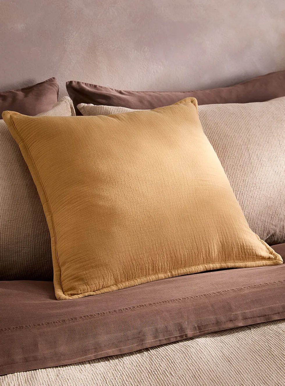 Organic cotton gauze removable-cover cushion