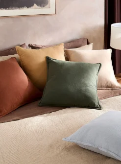 Organic cotton gauze removable-cover cushion