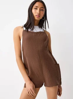Organic cotton gauze romper