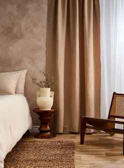 Organic cotton gauze sheer curtain