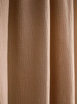 Organic cotton gauze sheer curtain