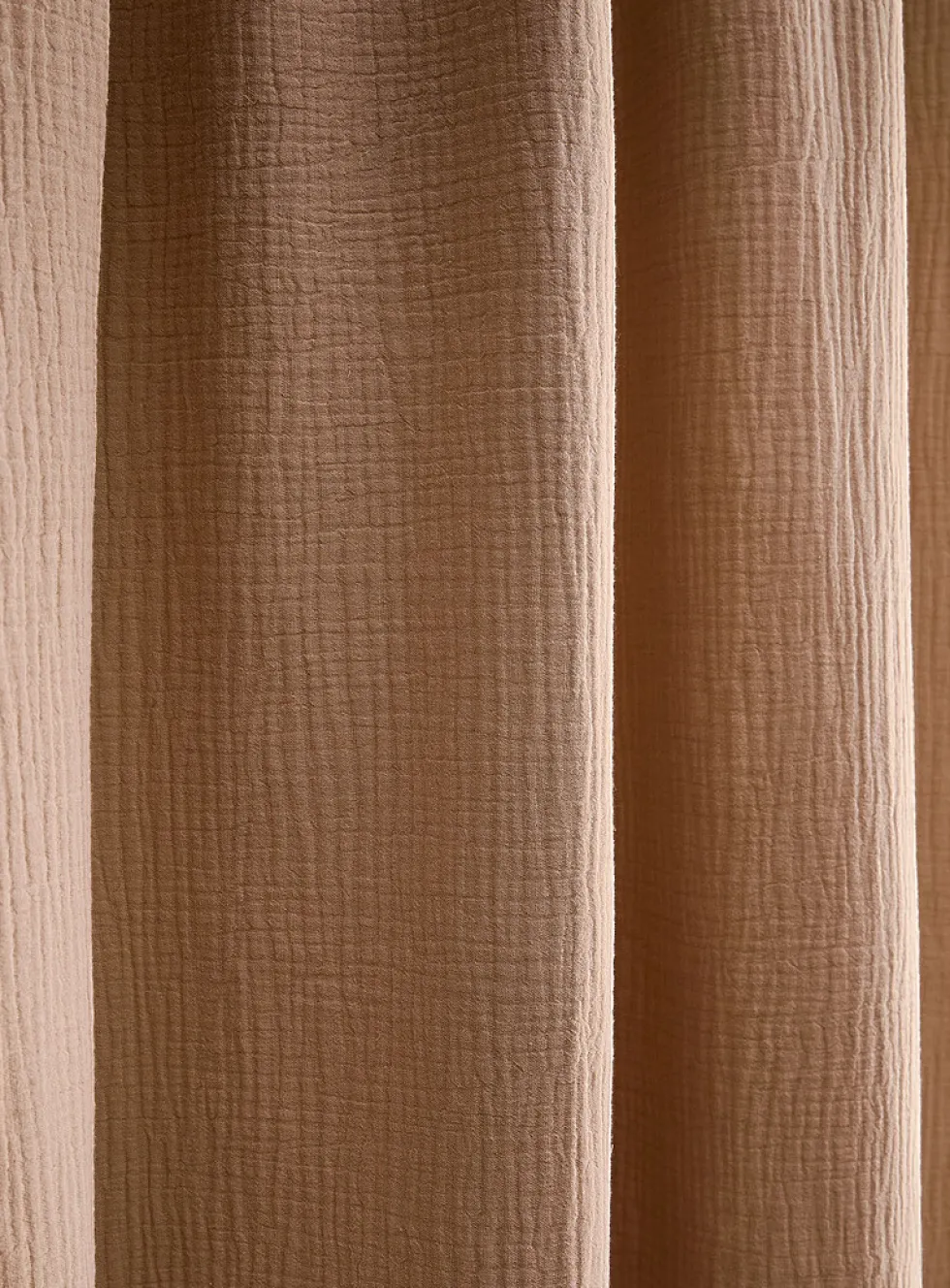 Organic cotton gauze sheer curtain