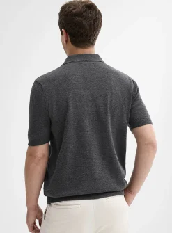 Organic cotton knit polo