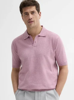Organic cotton knit polo