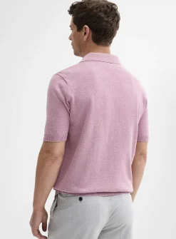 Organic cotton knit polo