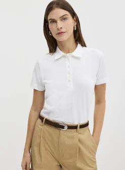 Organic cotton plain polo shirt