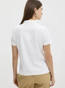 Organic cotton plain polo shirt
