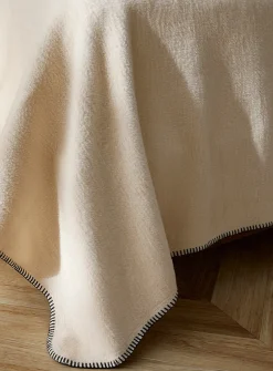 Organic cotton plush blanket