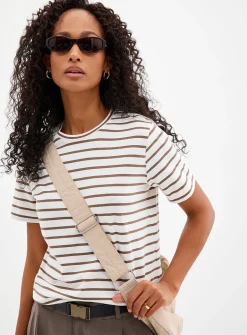 Organic cotton striped T-shirt