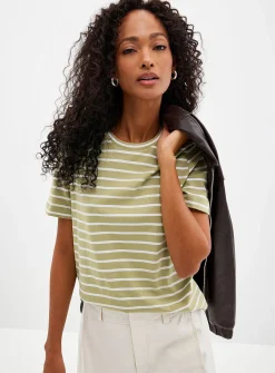 Organic cotton striped T-shirt