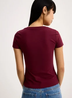 Organic cotton V-neck T-shirt