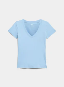 Organic cotton V-neck T-shirt