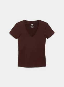 Organic cotton V-neck T-shirt