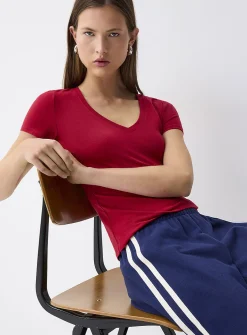 Organic cotton V-neck t-shirt
