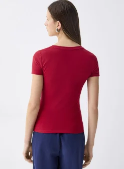 Organic cotton V-neck t-shirt