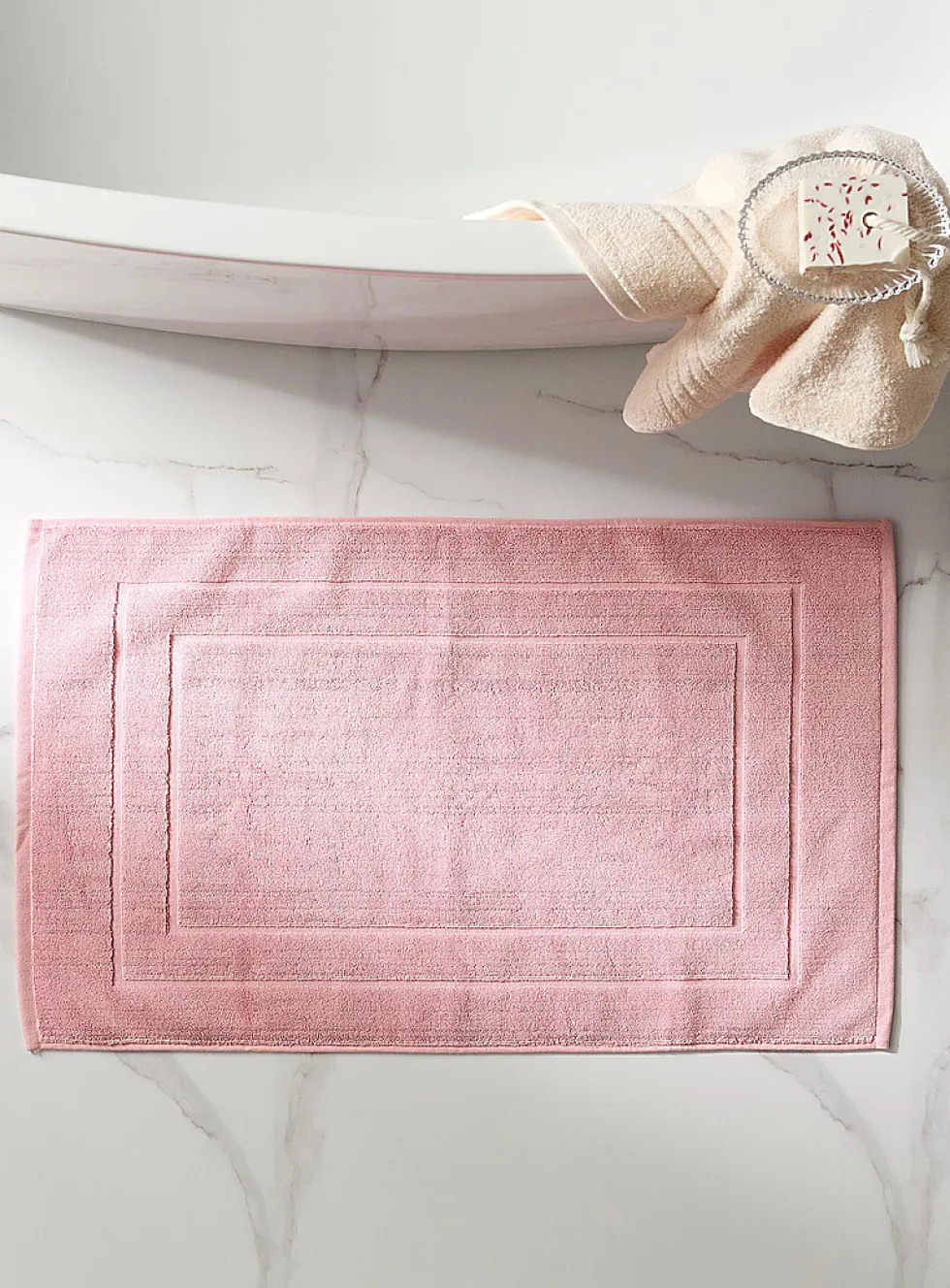 Organic Turkish cotton bath mat