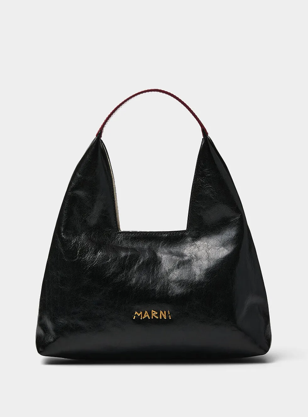 Origami small calf leather bag