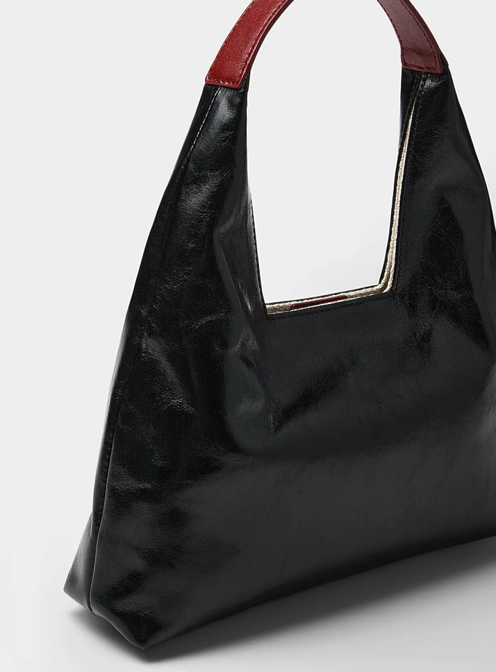 Origami small calf leather bag