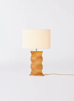 Origin cherry wood table lamp