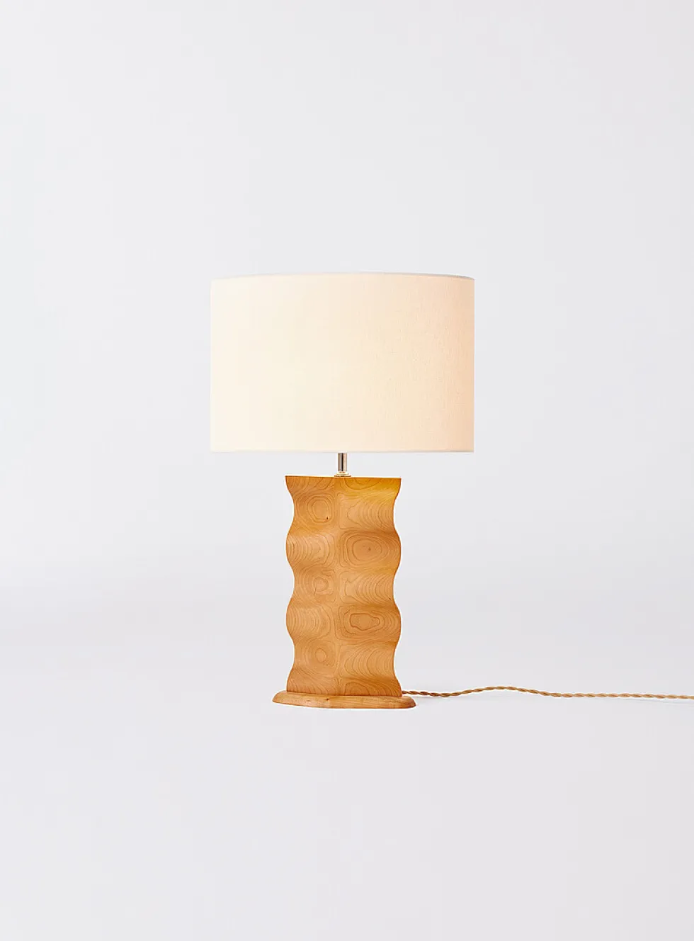 Origin cherry wood table lamp