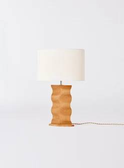 Origin cherry wood table lamp