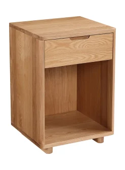 Osamu oak wood bedside table
