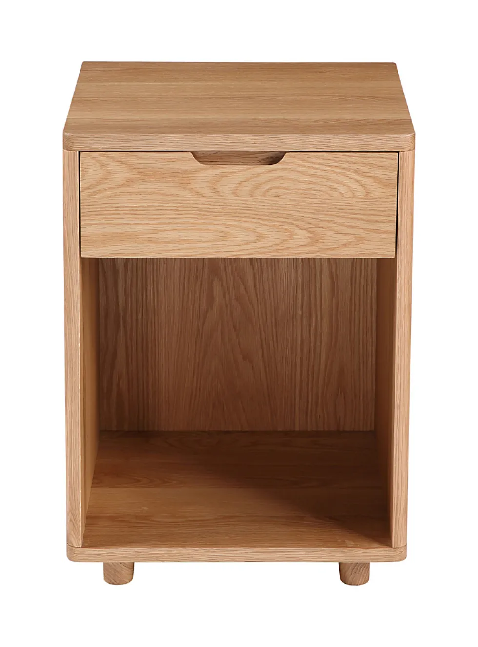 Osamu oak wood bedside table