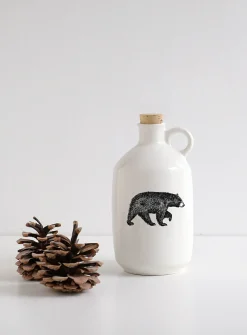 Our animals maple syrup jar