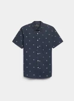 Outdoor mini-pattern shirt