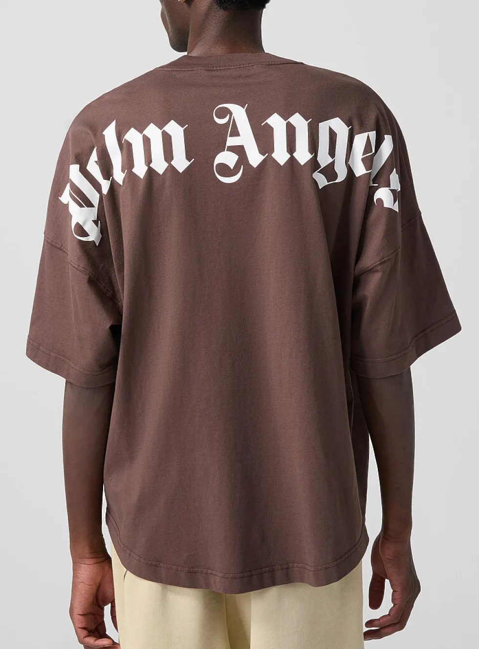 Oversized back-and-neck logo tee