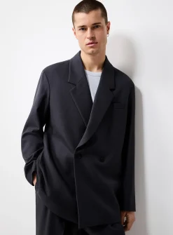 Oversized double-breasted jacket