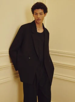 Oversized double-breasted jacket
