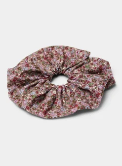 Oversized floral scrunchie