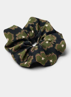 Oversized floral scrunchie