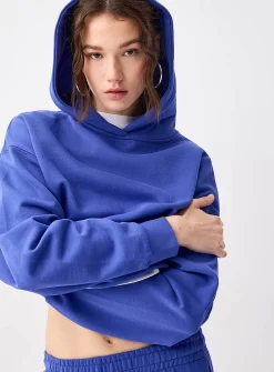 Oversized French terry hoodie