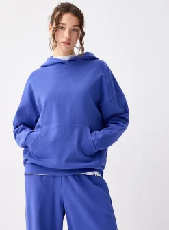 Oversized French terry hoodie
