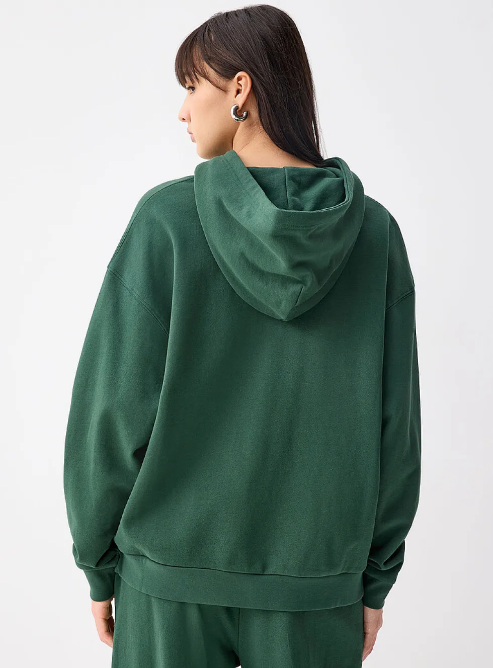 Oversized French terry hoodie