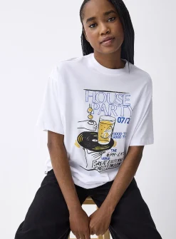 Oversized graphic-print T-shirt