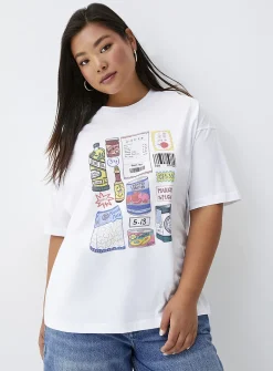 Oversized graphic-print T-shirt