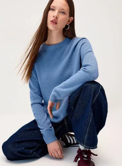 Oversized ottoman knit sweater