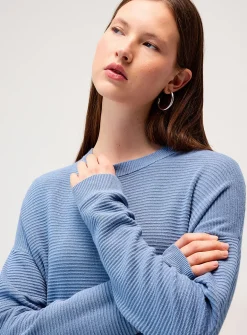 Oversized ottoman knit sweater