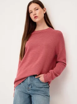 Oversized ottoman knit sweater