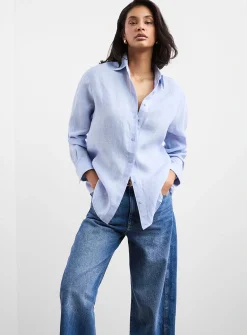 Oversized pure linen shirt